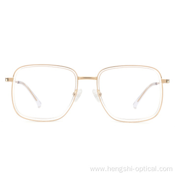 Latest Fashion Acetate Metal Material Eyeglasses Frames High Quality Eyewear